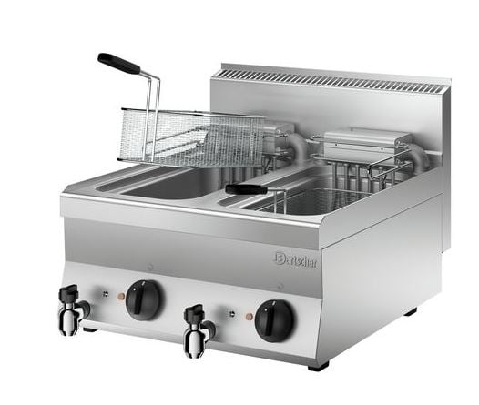 Bartscher Elektro-Fritteuse 650 Snack 2x10L - Tischgerät