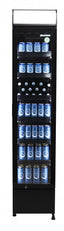 Gastro-Cool DC130 Getränkekühlschrank Slim 150 Liter schwarz/schwarz, LED