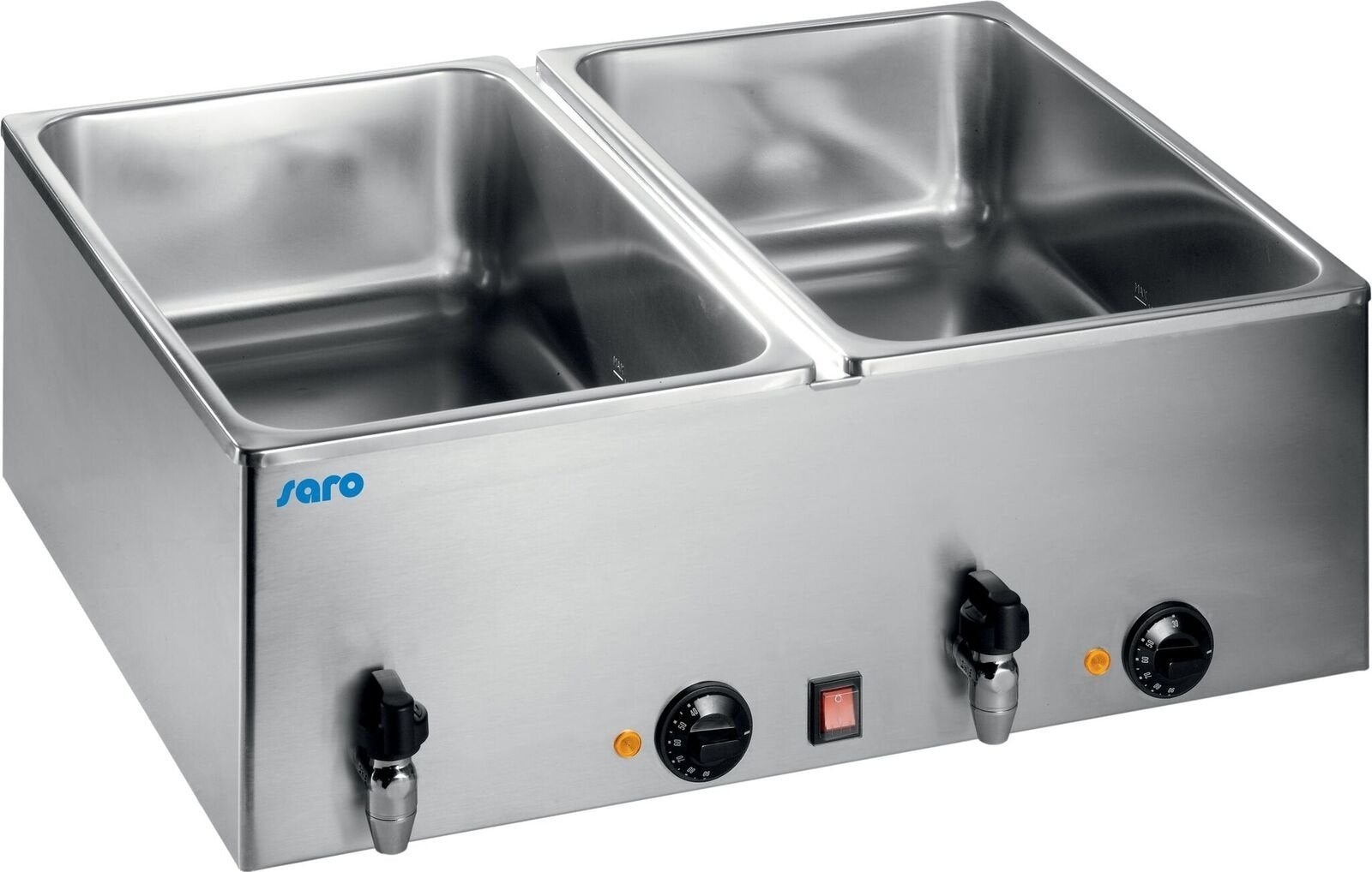 Bain Marie 160 2x1/1 GN, 150 mm, mit Hahn