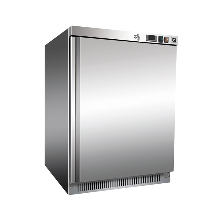 Gastro-Inox Lagertiefkühlschrank 200 Liter Edelstahl