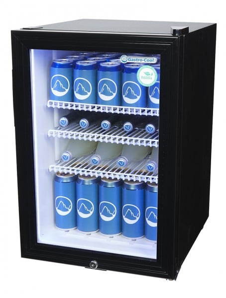 Gastro-Cool KW65 Getränkekühlschrank 62 Liter schwarz/weiß, LED