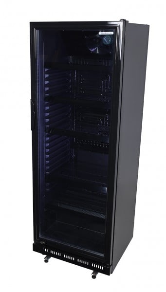 Gastro-Cool GD360 Getränkekühlschrank 360 Liter schwarz/schwarz, LED