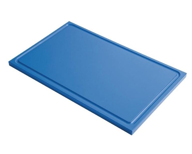 Schneidebrett mit Saftrille Gastro-M GN 1/1 blau