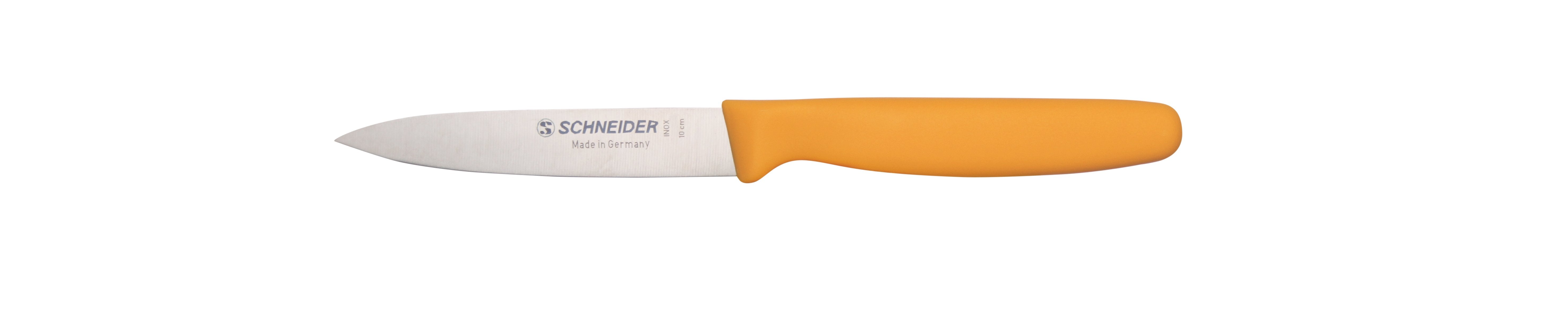 Schneider Edelstahl Gemüsemesser 10 cm, gelb