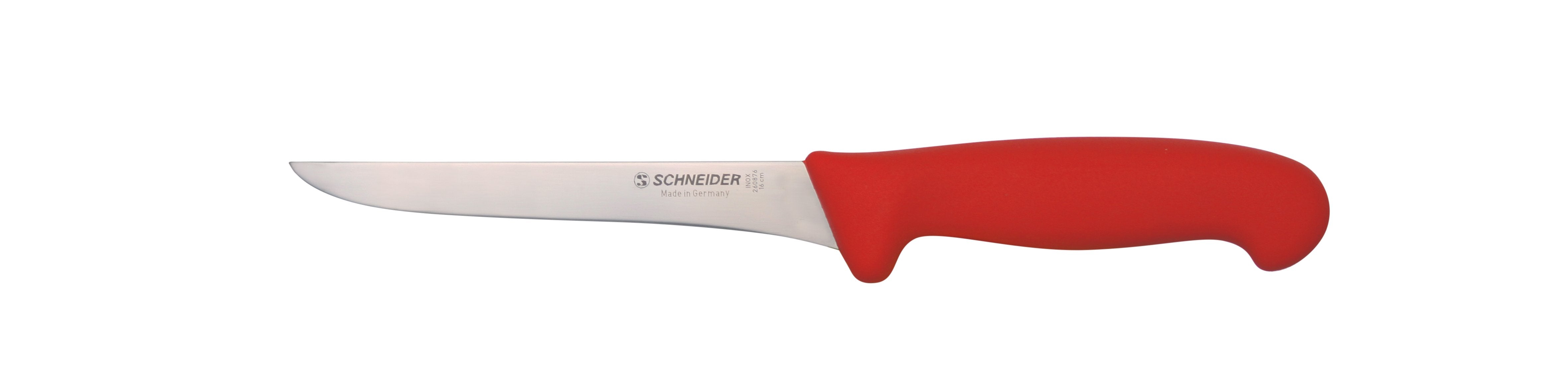 Schneider Edelstahl Ausbeinmesser 16 cm, rot