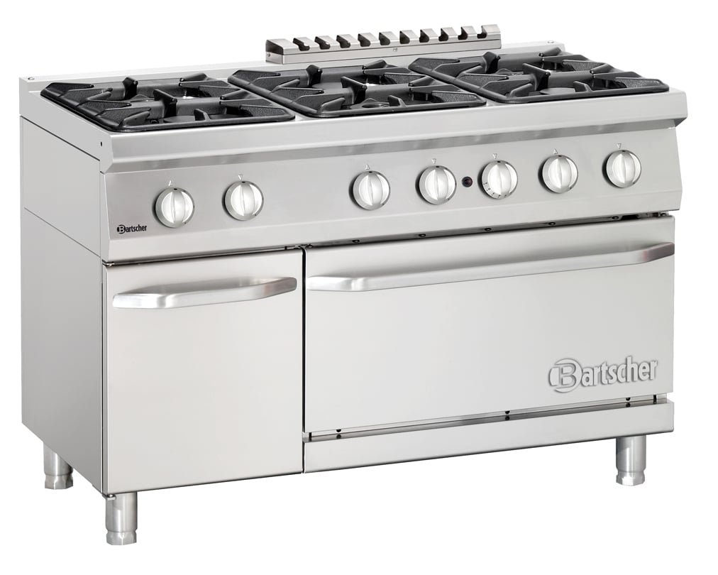 Bartscher Gasherd Serie 700 Classic, 6 Flammen - Standgerät