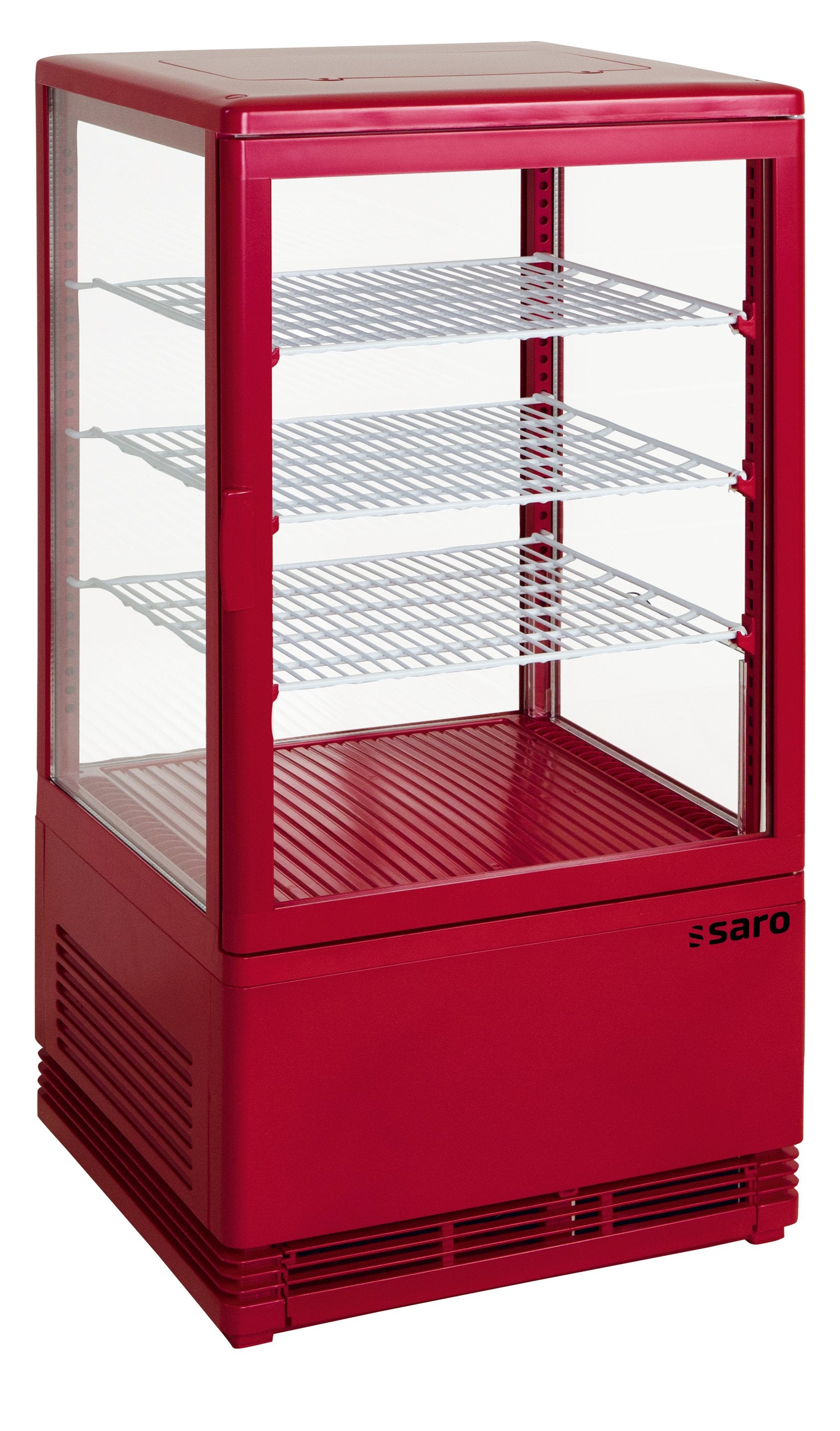 SARO Mini-Umluftkühlvitrine SC 70 rot