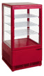 SARO Mini-Umluftkühlvitrine SC 70 rot