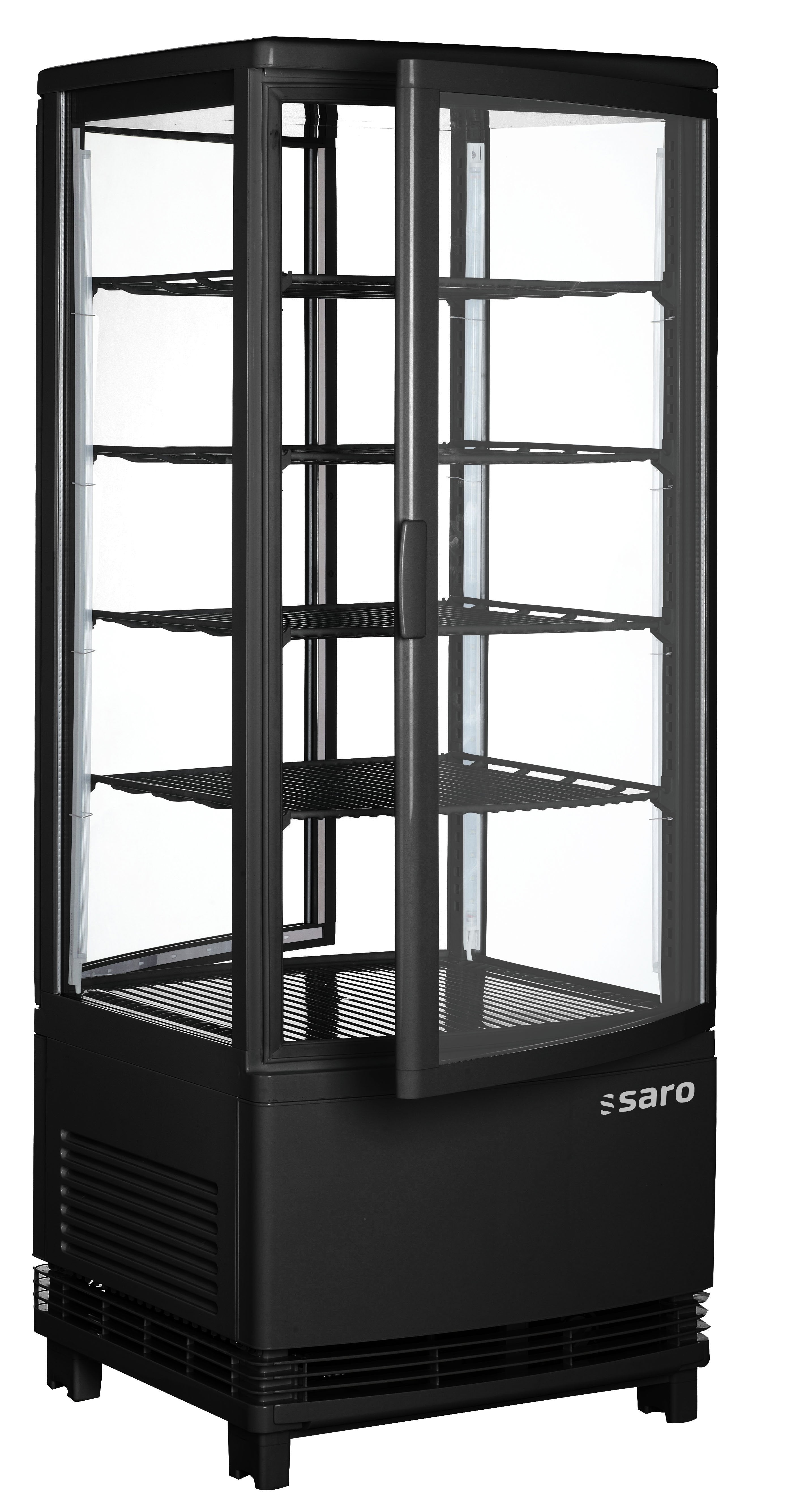 SARO Kühlvitrine mit Doppeltür Modell SC100DT schwarz