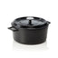 LAVA Casseroles round , schwarz emaillierter Bräter, Gusseisen 29 x 12,5 cm