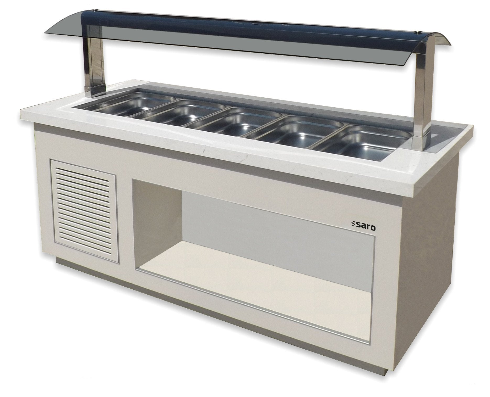 SARO Salatbar Premium Line SB-K200 weiss, für 5x 1/1 GN