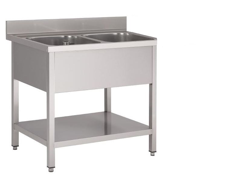 Spültisch Basic 12x6 mit 2 Becken