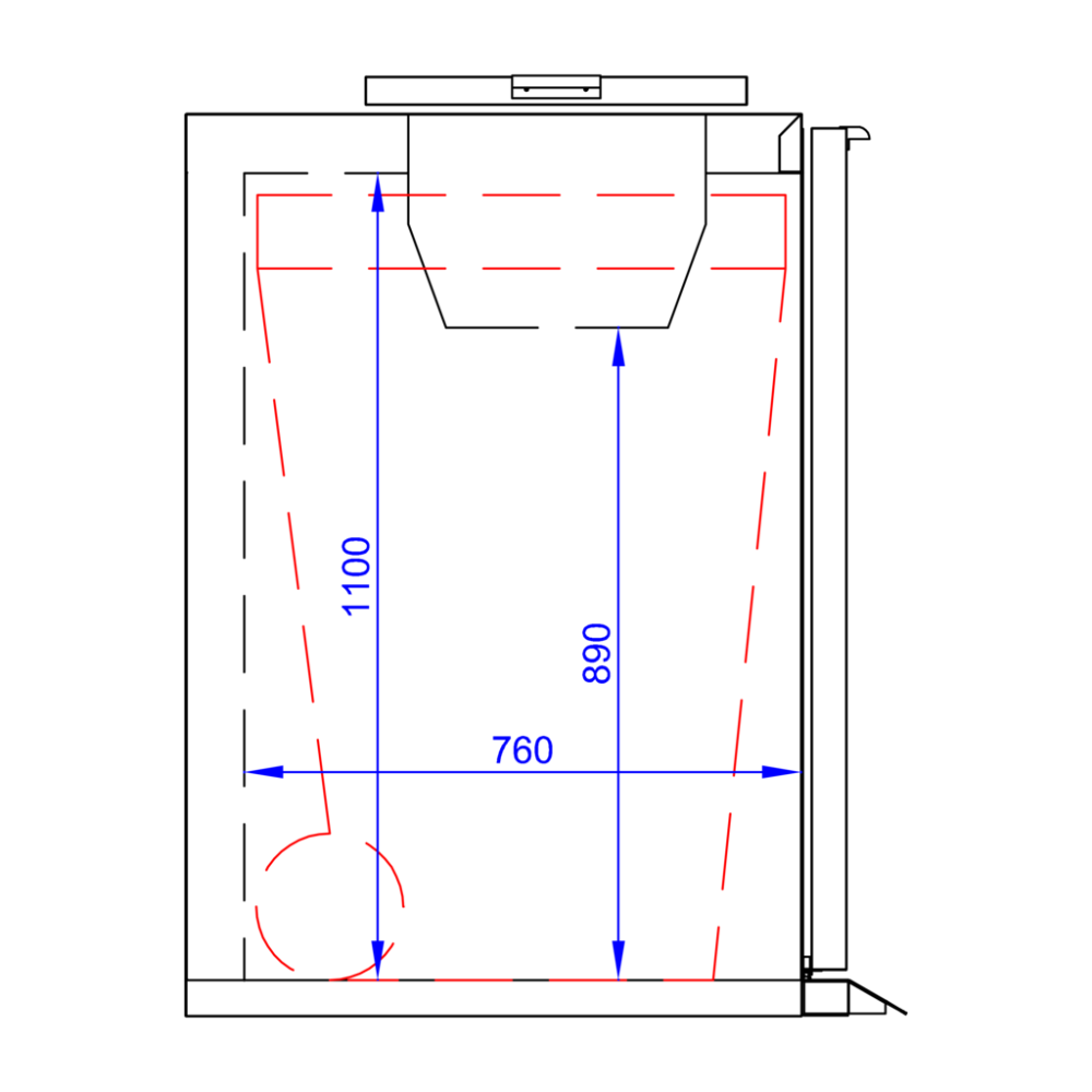 Tefcold Abfallkühler WBC 480