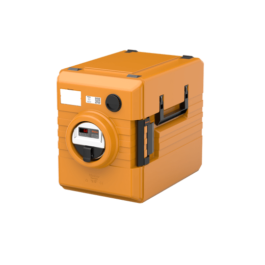 Rieber Thermobox 52 Liter Frontlader mit digitaler Umluftheizung, orange