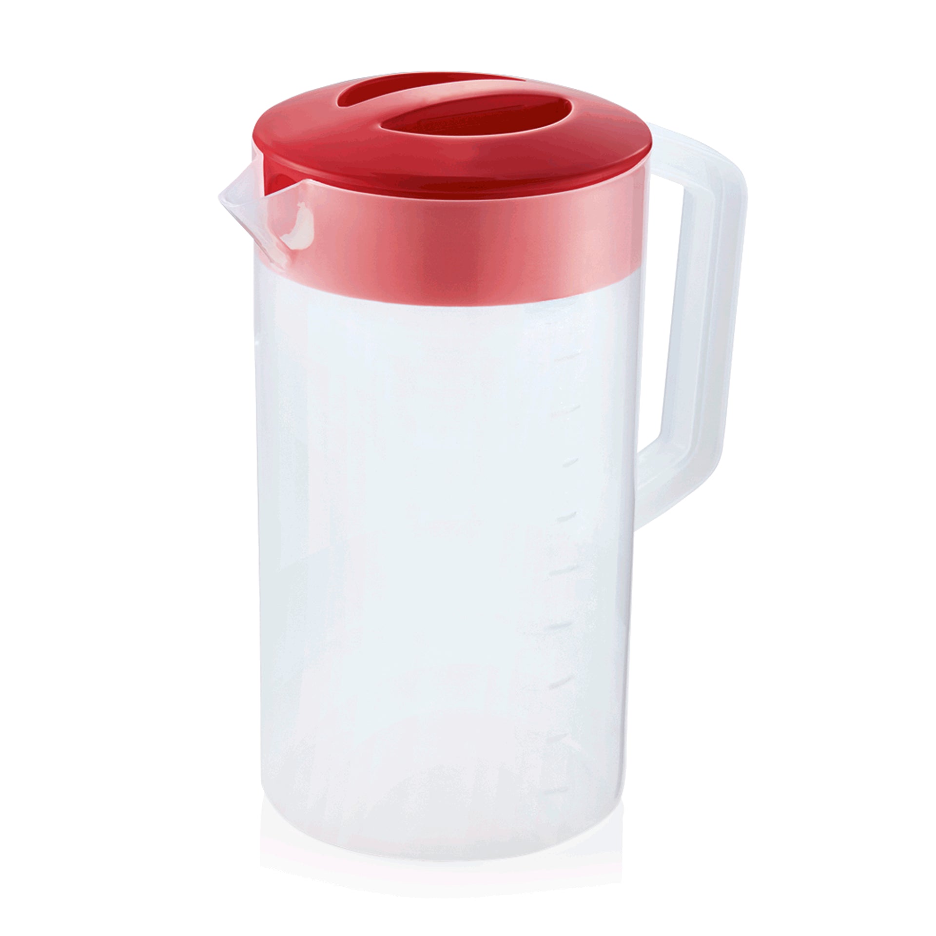 Messbecher, roter Deckel, 2,5 ltr. Polypropylen