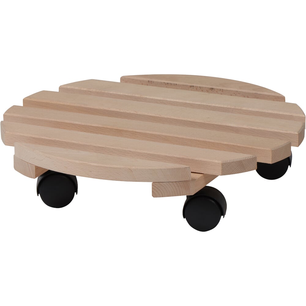 SIENA GARDEN Holz-Rolluntersetzer Ø 35 cm, natur