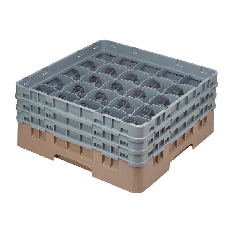 Cambro Gläserspülkorb beige mit 25 Fächern max Glashöhe 17,4cm