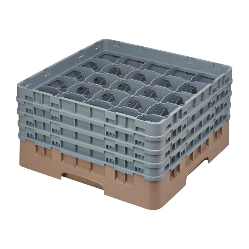 Cambro Gläserspülkorb beige mit 25 Fächern max Glashöhe 21,5cm