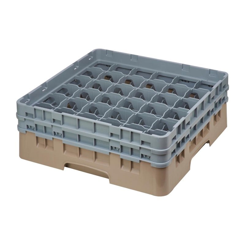 Cambro Gläserspülkorb beige mit 36 Fächern max Glashöhe 13,3cm