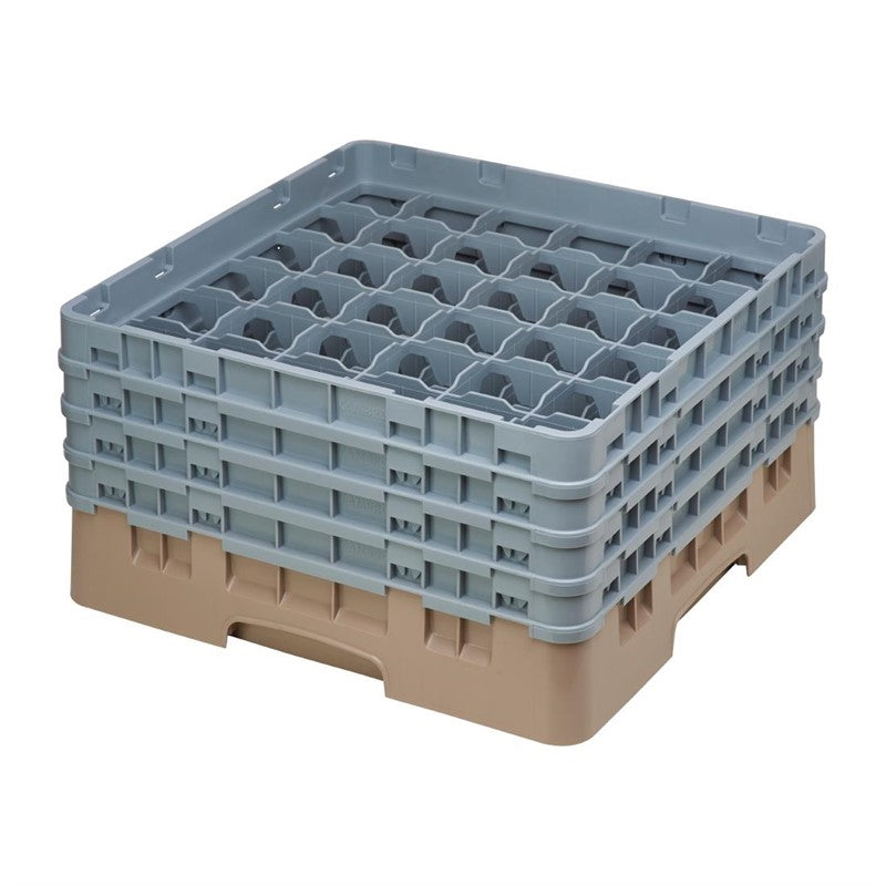 Cambro Gläserspülkorb beige mit 36 Fächern max Glashöhe 21,5cm