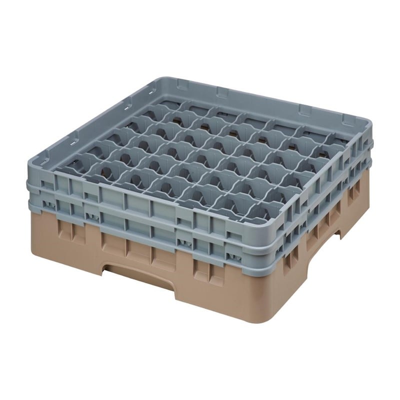 Cambro Gläserspülkorb beige mit 49 Fächern max Glashöhe 13,3cm