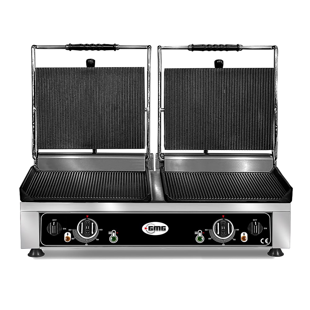 GMG Elektro-Kontaktgrill KG2735DE 2 x 36x27 gerillt