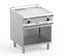 Eelktrogrillplatte Dexion Lux 700 - 70/73 ½ glatt, ½ gerillt, verchromt