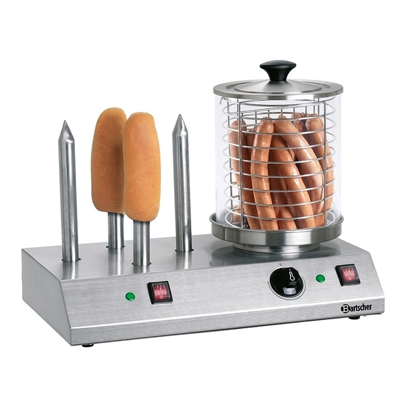 Hot Dog Gerät mit 4 Toaststangen