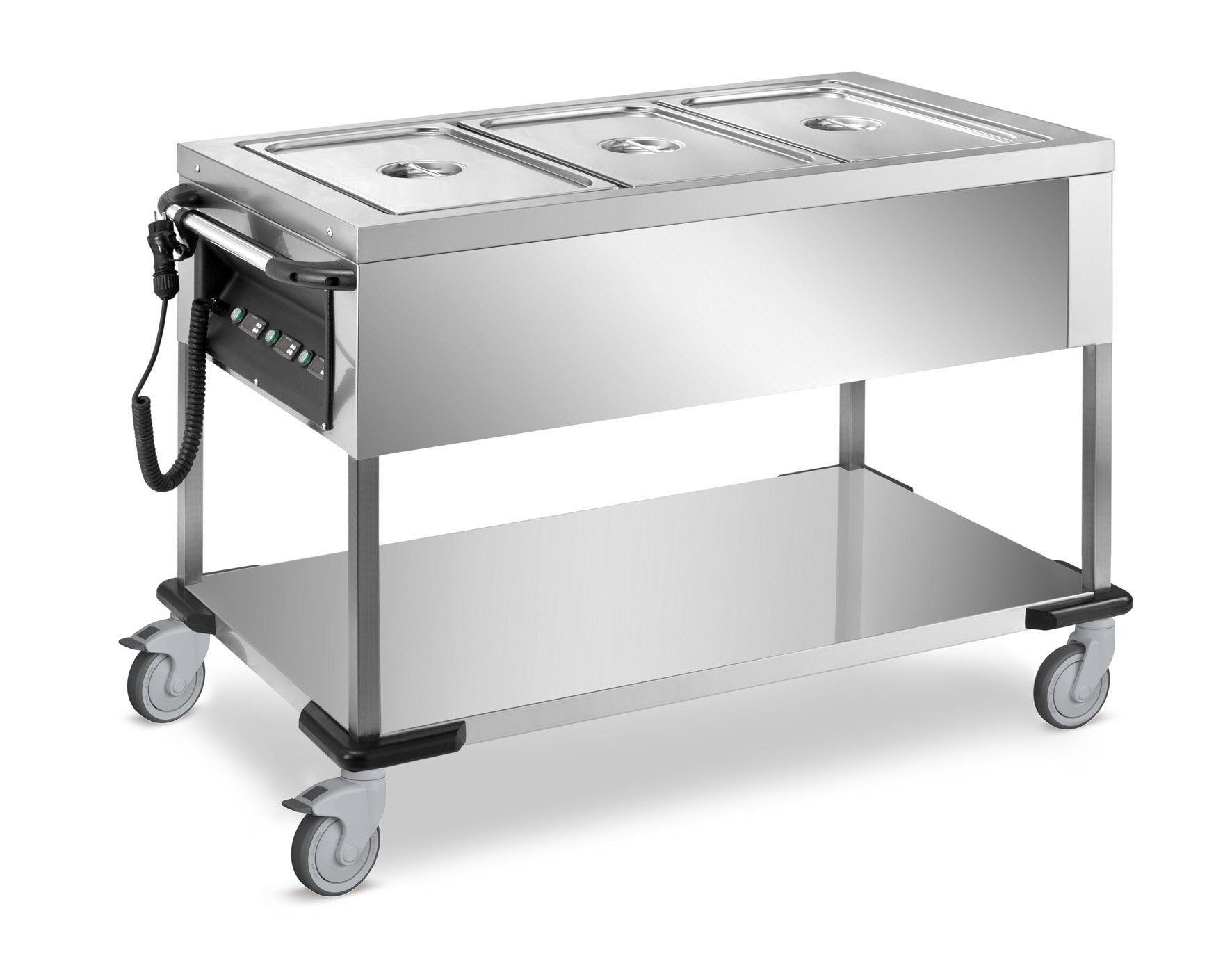 Bain-Marie Wagen PROFI mit abnehmbare Wanne 2x GN 1/1