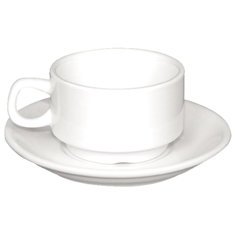 Olympia Whiteware stapelbare Espressotassen 8,5cl - 12 Stk.