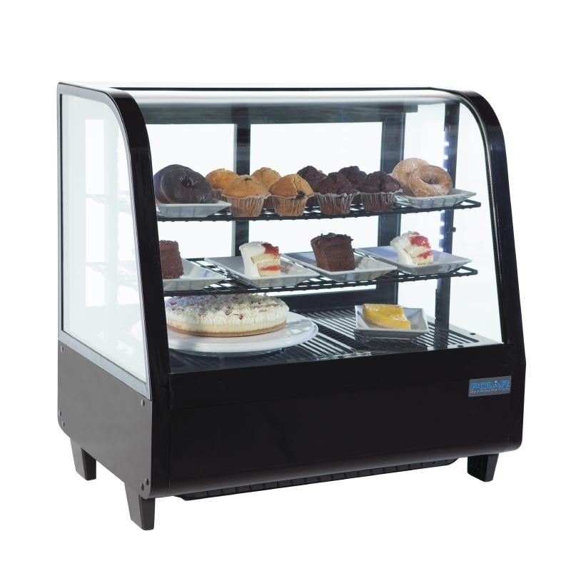 Kuchenvitrine Mini Polar 100 - schwarz