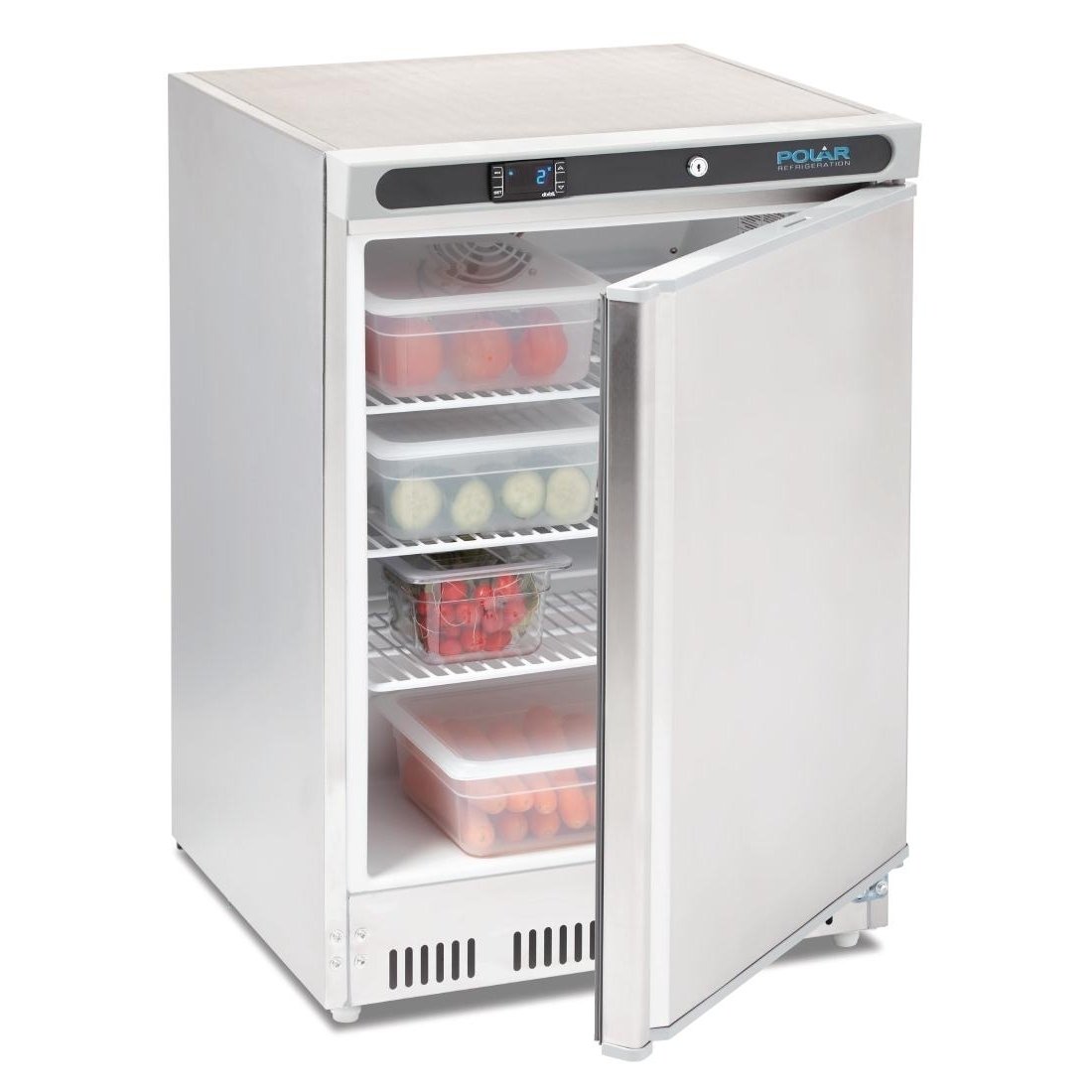 Edelstahlkühlschrank Polar 150L