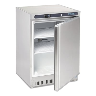 Edelstahltiefkühlschrank Polar 140L