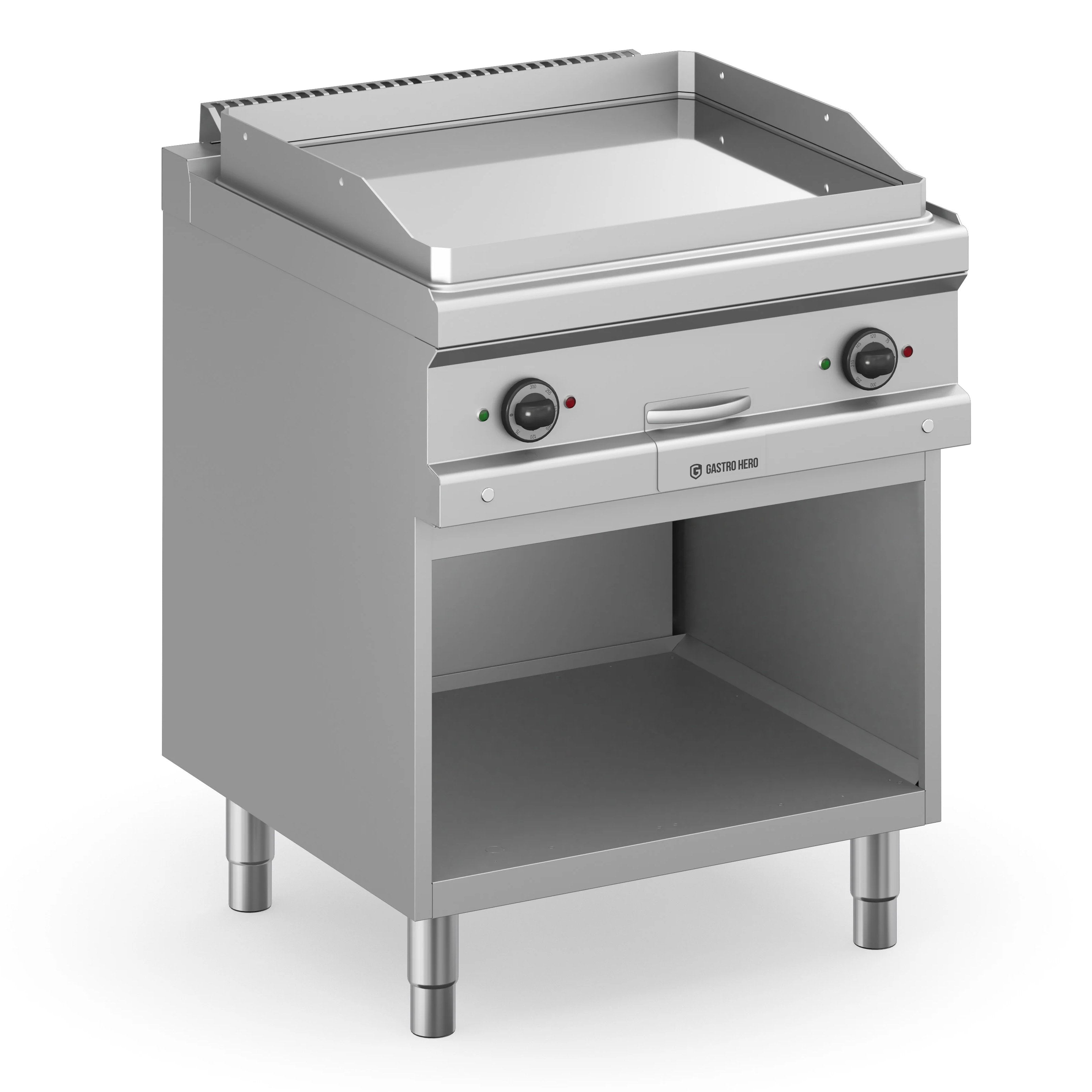 Elektrogrillplatte Serie 77 - 70/70 glatt, verchromt