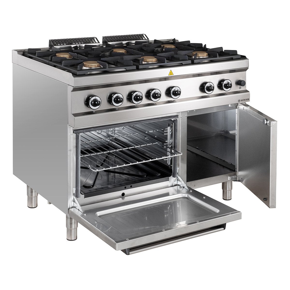 Gasherd Serie 77 - 110/70 mit Gasbackofen 48 kW