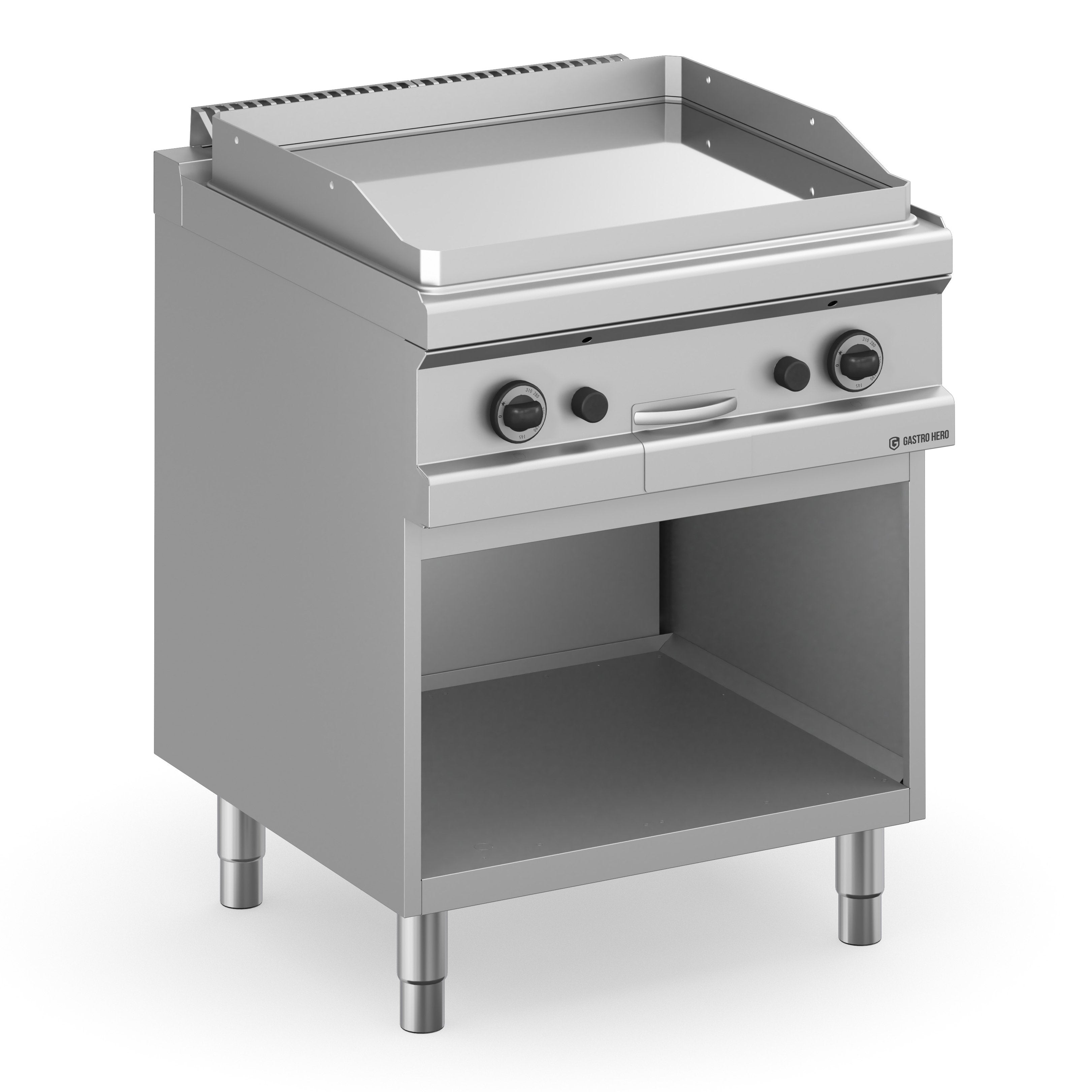 Gasgrillplatte Serie 77 - 70/70 glatt, verchromt