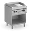 Gasgrillplatte Serie 77 - 70/70 ½ glatt, ½ gerillt, verchromt