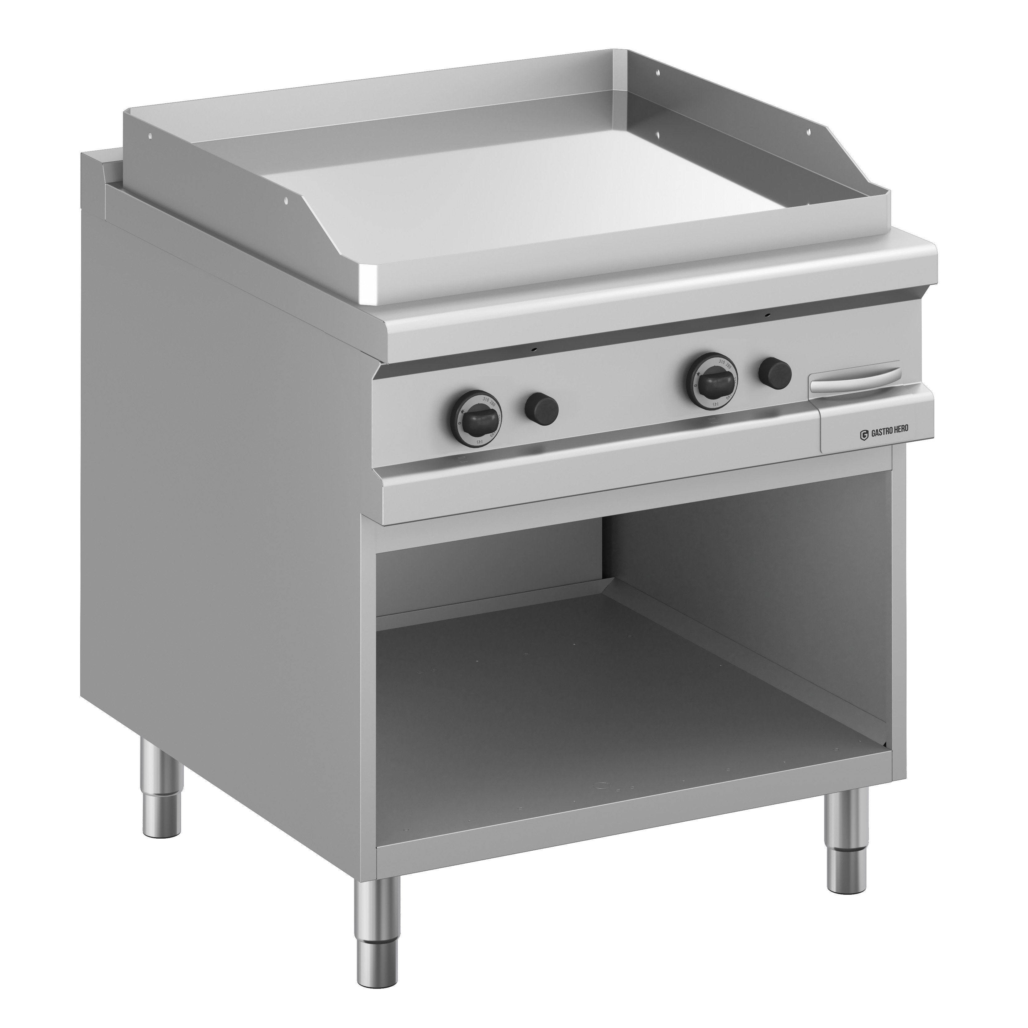 Gasgrillplatte  Serie 98 - 80/90 glatt, verchromt