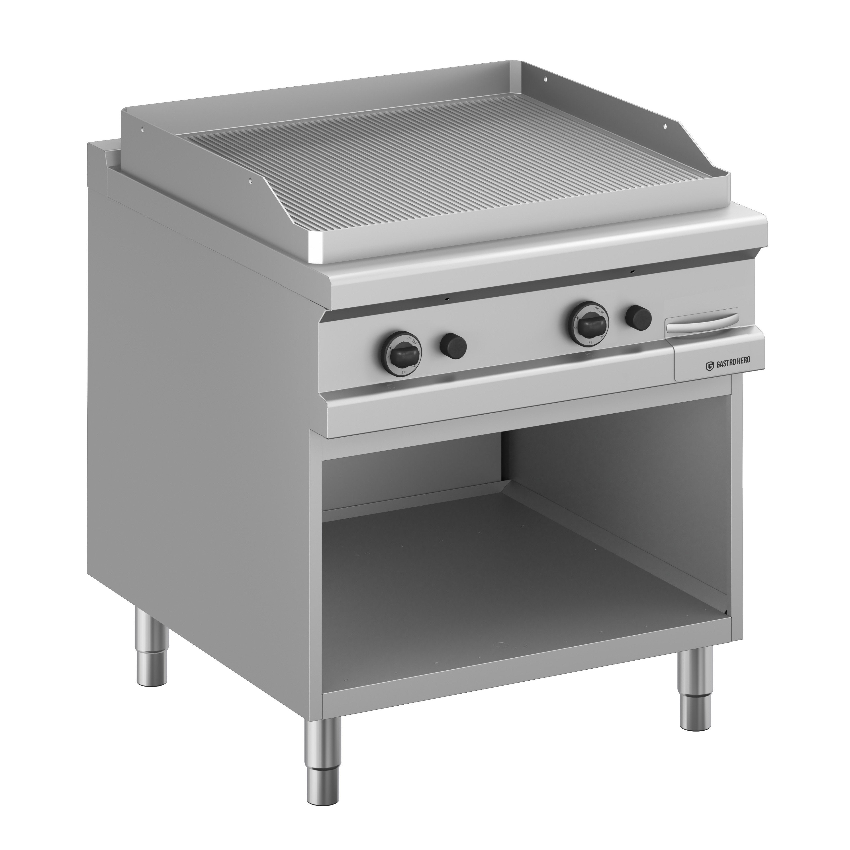 Gasgrillplatte  Serie 98 - 80/90 gerillt