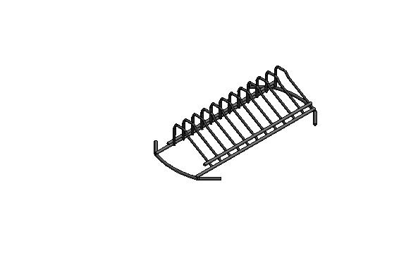 Tellerhalter für 40 x 40 Universalkorb