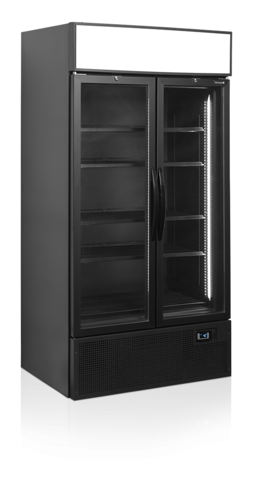 Tefcold Getränkekühlschrank FSC1000HBLACK schwarz