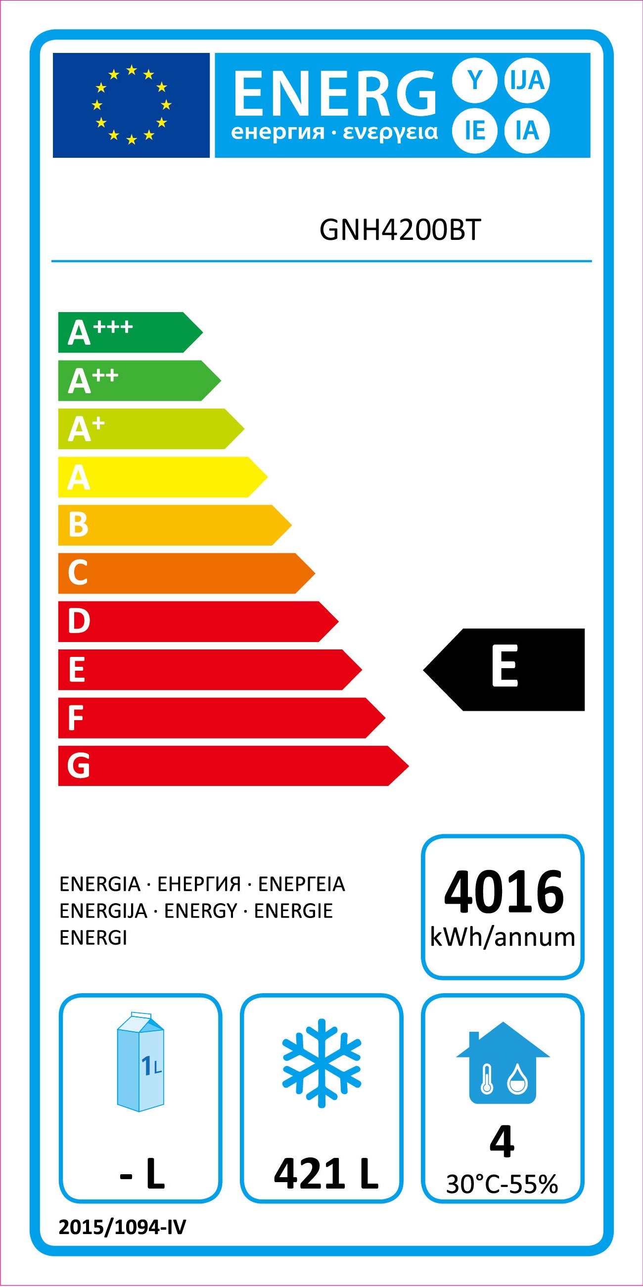 Tiefkühltisch ECO 4/0 mit Aufkantung - GN 1/1