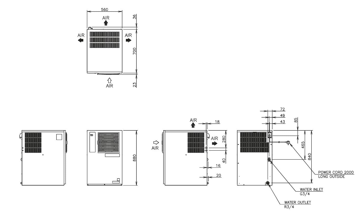 Hoshizaki Vollwürfel Eisbereiter 190 kg