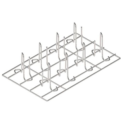 Grillrost aus AISI 304 GN 1/1 für vertikale Garung von 8 Hähnchen