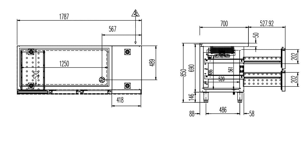 Kühltisch Profi 2/2 Superior - GN 1/1