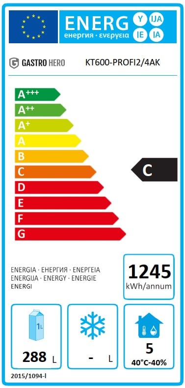 Kühltisch Profi 600 2/4 Superior mit Aufkantung