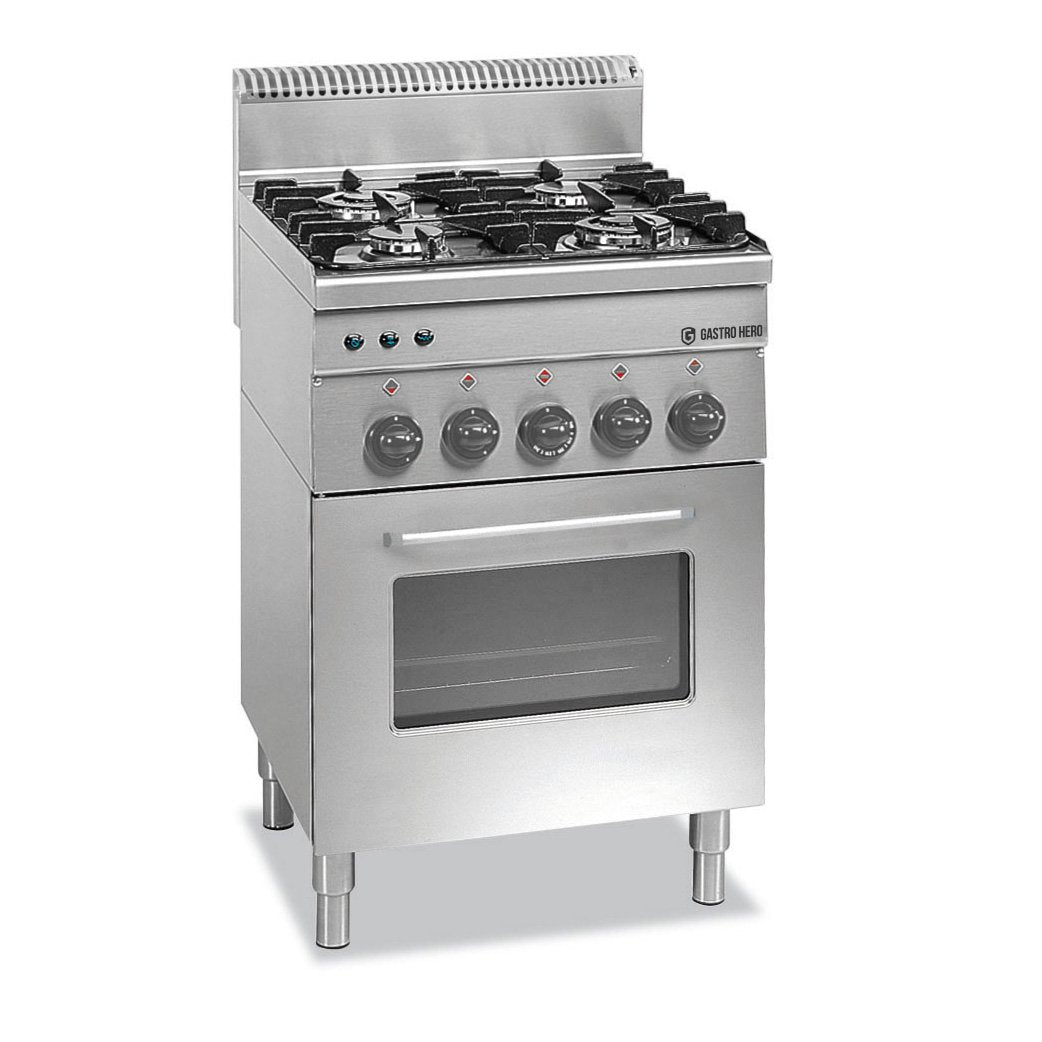 Gasherd Serie 66 - 60/60 mit Elektrobackofen und Elektrogrill