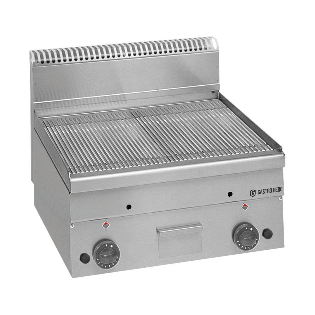 Gas-Grillplatte Serie 66 - 60/60 gerillt Tischgerät