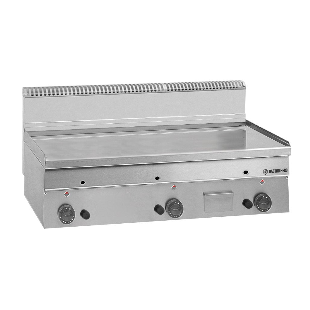 Gas-Grillplatte Serie 66 - 100/60 glatt, verchromt Tischgerät