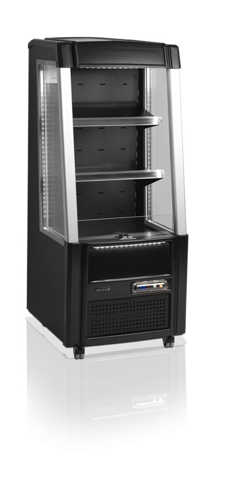 Tefcold Standkühlvitrine ODC60BLACK offen schwarz